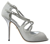 Dolce & Gabbana Silver Shimmers Sandals Heel Pumps Shoes -   -  Dolce & Gabbana.